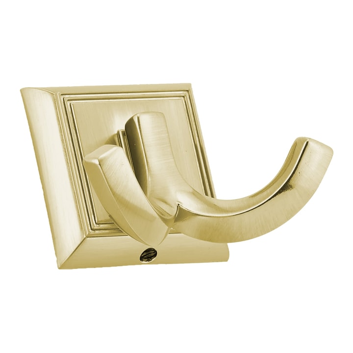 Double Hook in matte brass
