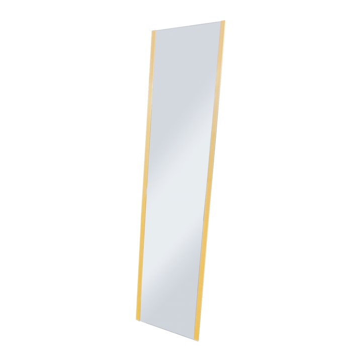 Mirror in matte brass