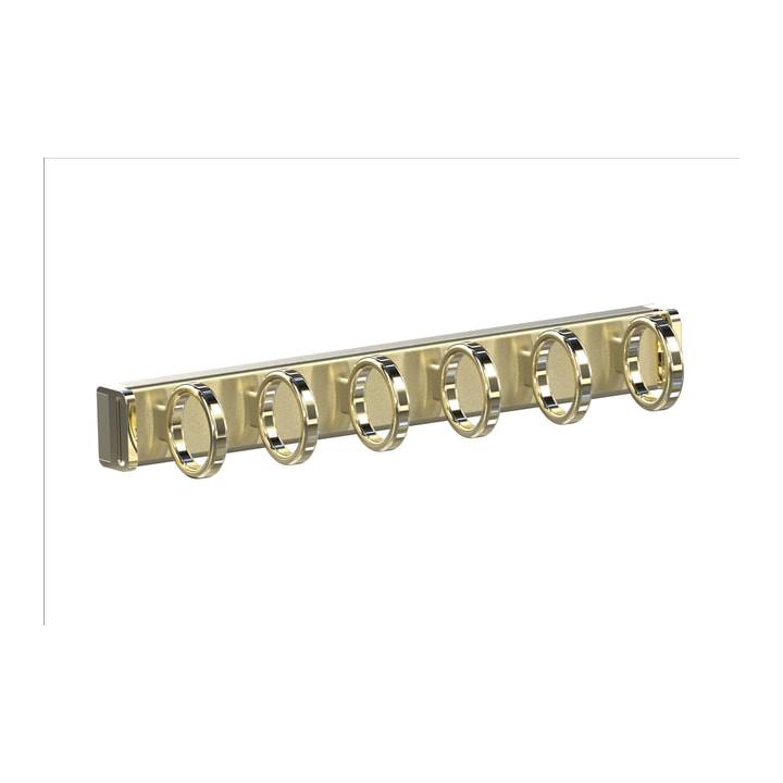 Scarf Holder in matte brass