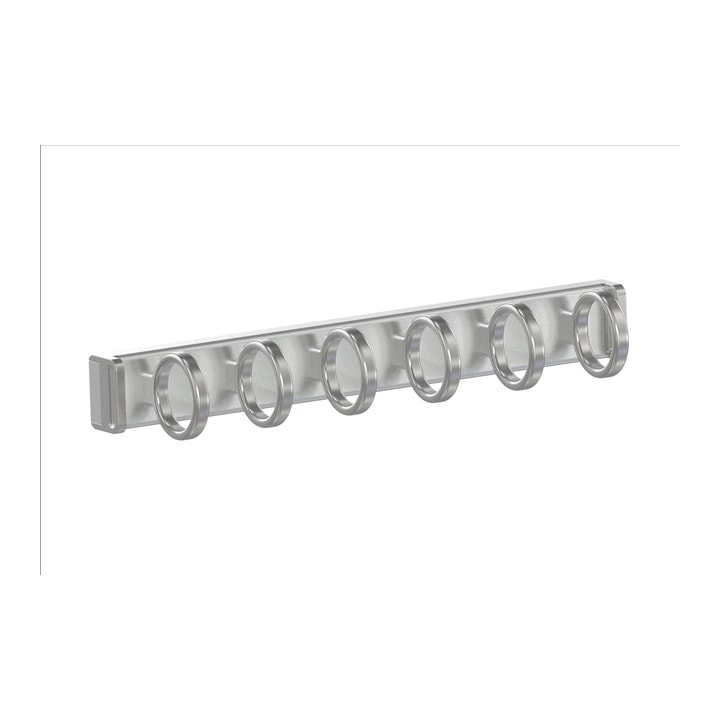 Scarf Holder in matte nickel