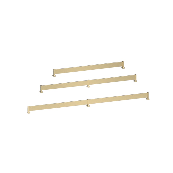 Shoe Fence in matte brass