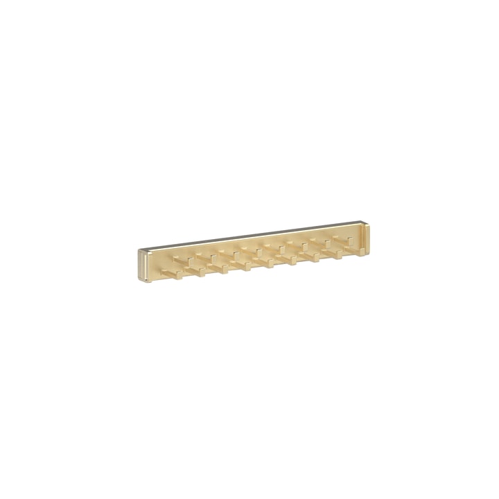 Tie Rack in matte brass