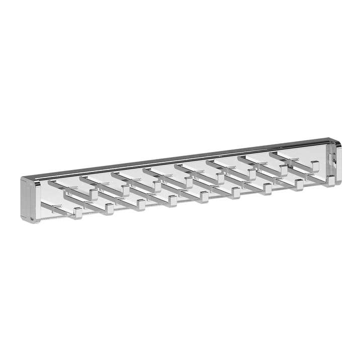 Tie Rack in polished chrome