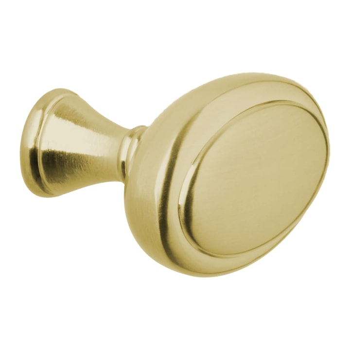 Traditional Oval in matte brass