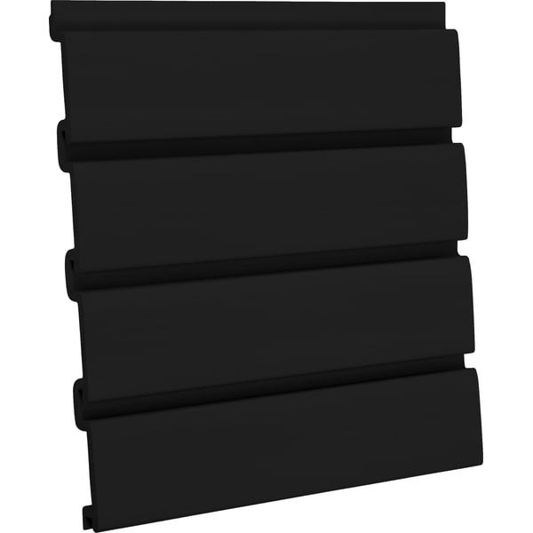 Black slatwall panel