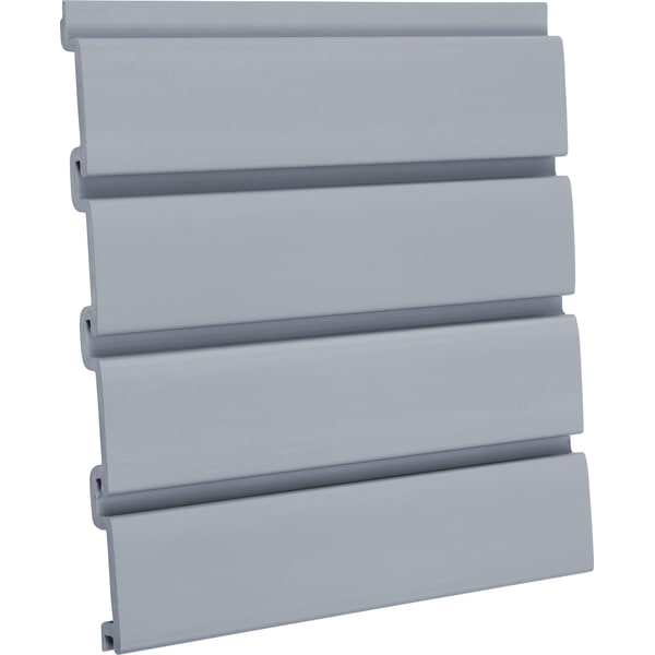 Grey slatwall panel