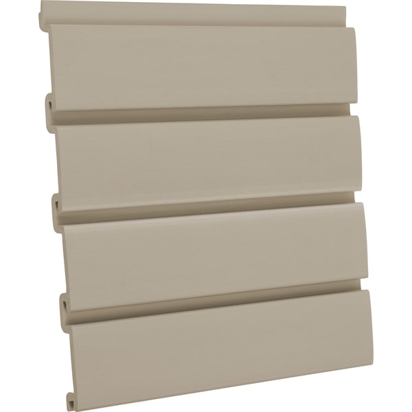 Taupe slatwall panel