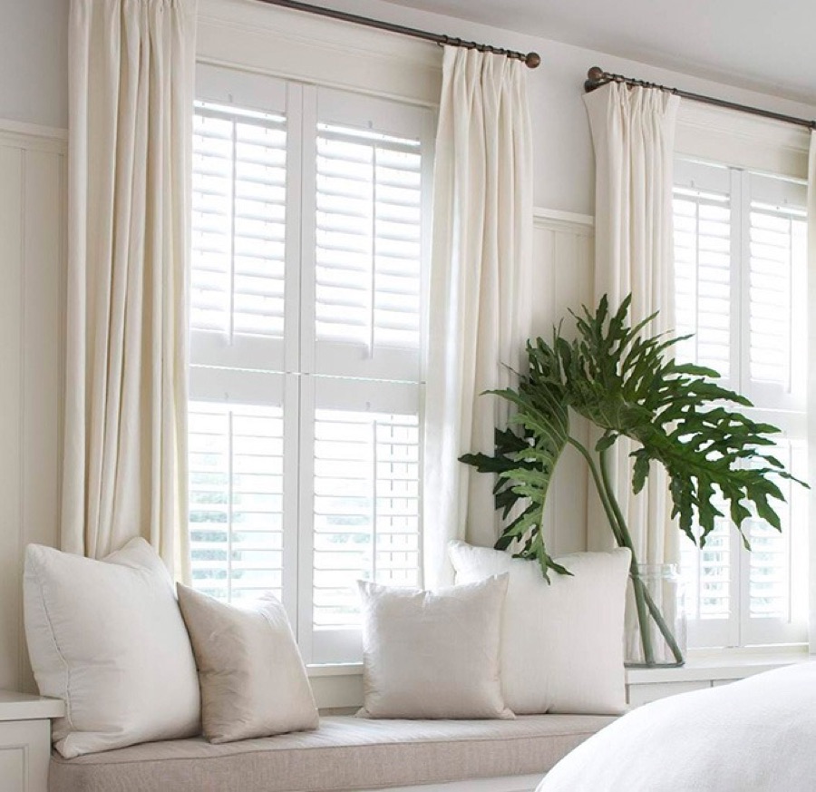 Wynhaven Heritage painted hardwood plantation shutters